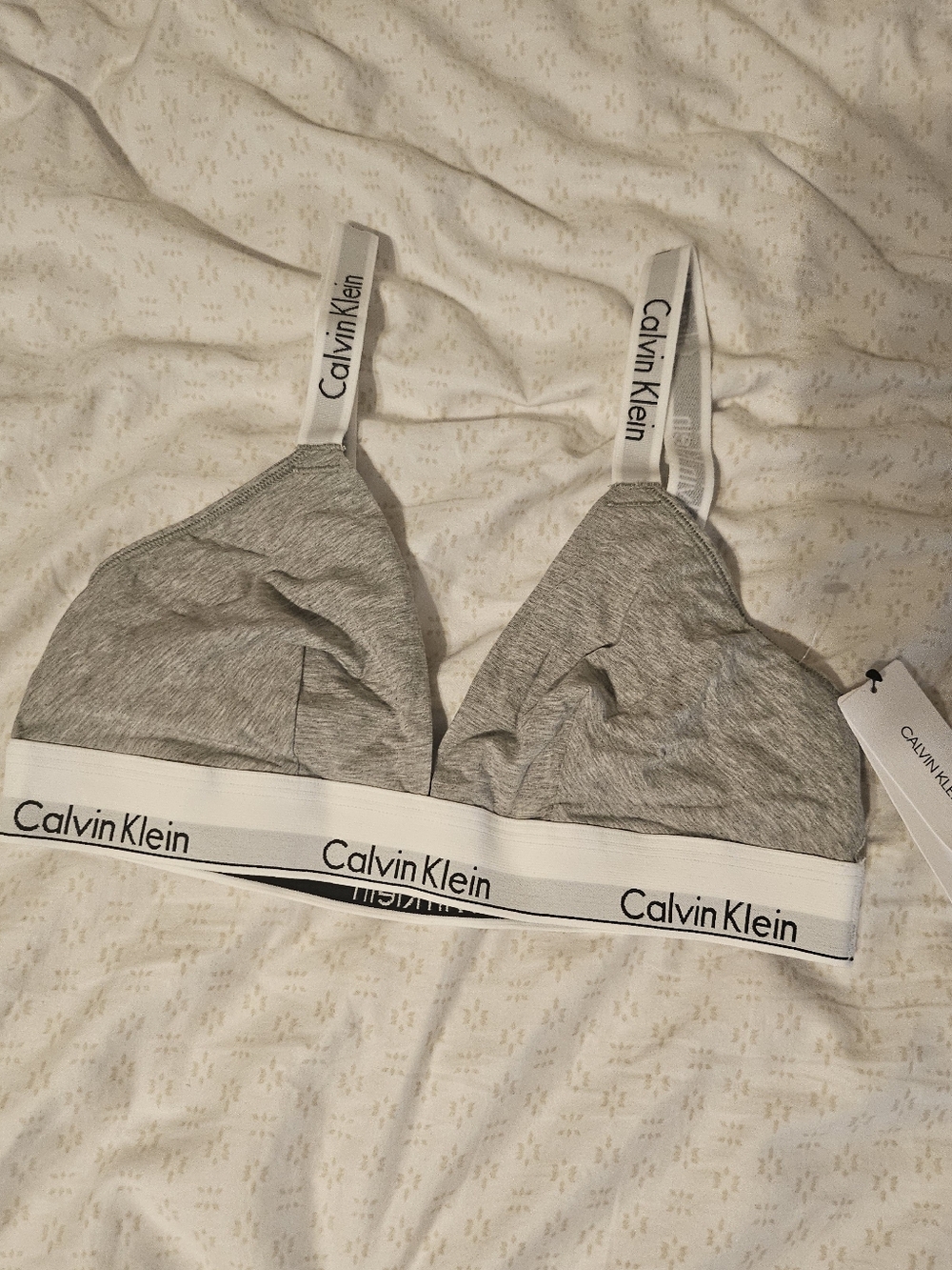 🆕️CALVIN KLEIN Modern Cotton Lightly Lined Triangle Bralette Triangle Bralette